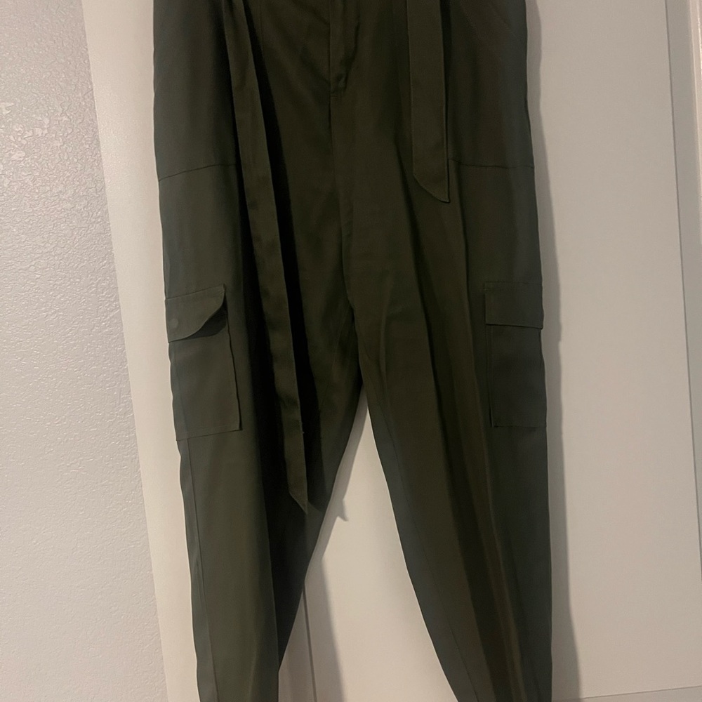 G by Guess Green Trousers Classic Straight-Leg